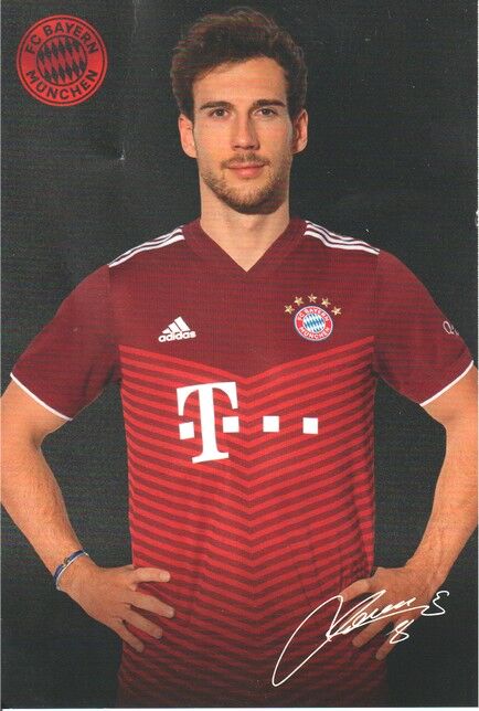 Autogramm Fussball | FC Bayern München | 2021 Druck | Leon GORETZKA