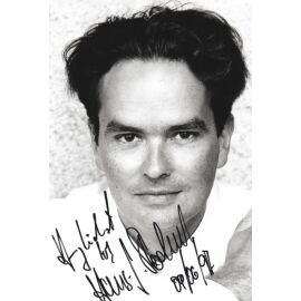 Autogramm Schauspieler | Hans Jürgen STOCKERL | 1990er Foto (Portrait SW)