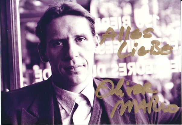 Autogramm Schauspieler | Oliver MARLO | 1990er Foto (Portrait SW)