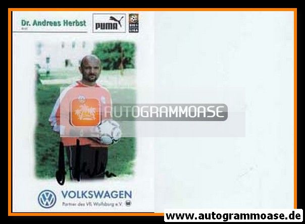 Autogramm Fussball | VfL Wolfsburg | 1997 | Dr. Andreas HERBST