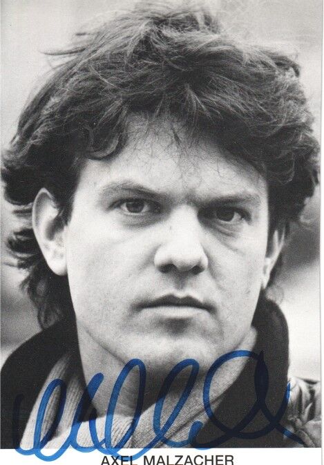 Autogramm Schauspieler | Axel MALZACHER | 1990er (Portrait SW) 2