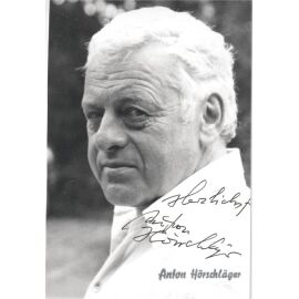 Autogramm Schauspieler | Anton HÖRSCHLÄGER | 1990er Foto (Portrait SW)