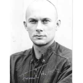 Autogramm Schauspieler | Frank H. HOCK | 1990er Foto (Portrait SW)