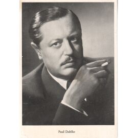 Filmpostkarte | Paul DAHLKE | 1940er (Portrait SW mit Zigarette)