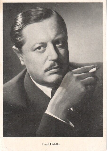 Filmpostkarte | Paul DAHLKE | 1940er (Portrait SW mit Zigarette)