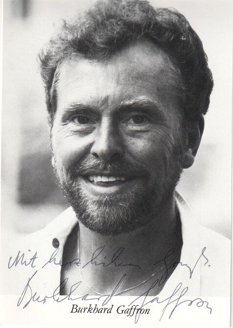 Autogramm Schauspieler | Burkhard GAFFRON | 1990er (Portrait SW)