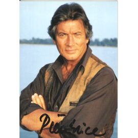 Autogramm Film (FR) | Pierre BRICE | 1980er (Portrait Color) Schorsch