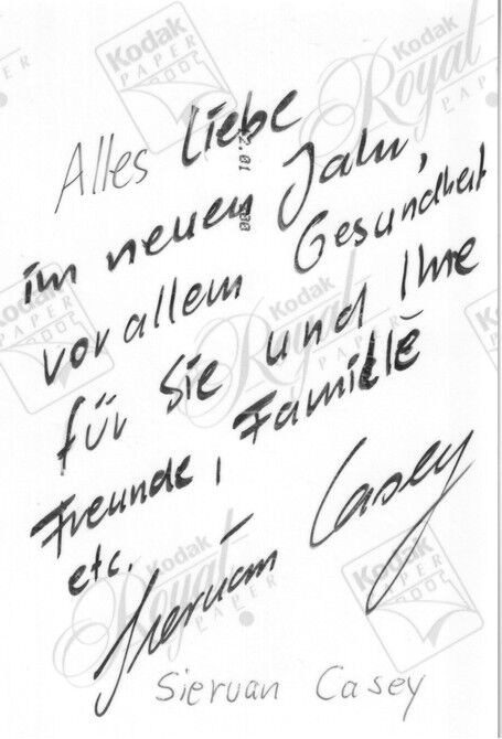 Autogramm Schauspieler | Sieruan CASEY | 2000er Foto (Portrait SW)