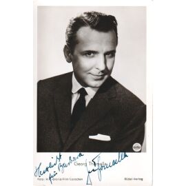 Autogramm Film | Georg THOMALLA | 1956 "Meine Tante" (Portrait SW Rüdel)