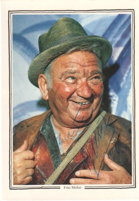 Autogramm Schauspieler | Fritz MULIAR | 1989 (Portrait Color) Huber