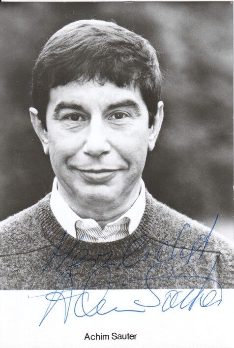 Autogramm Schauspieler | Achim SAUTER | 1980er (Portrait SW Rüdel) Hagel