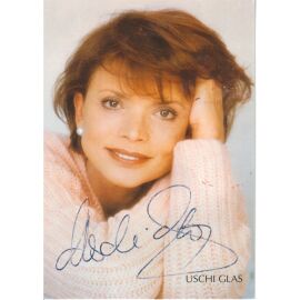 Autogramm Schauspieler | Uschi GLAS | 1990er (Portrait Color) Rieger