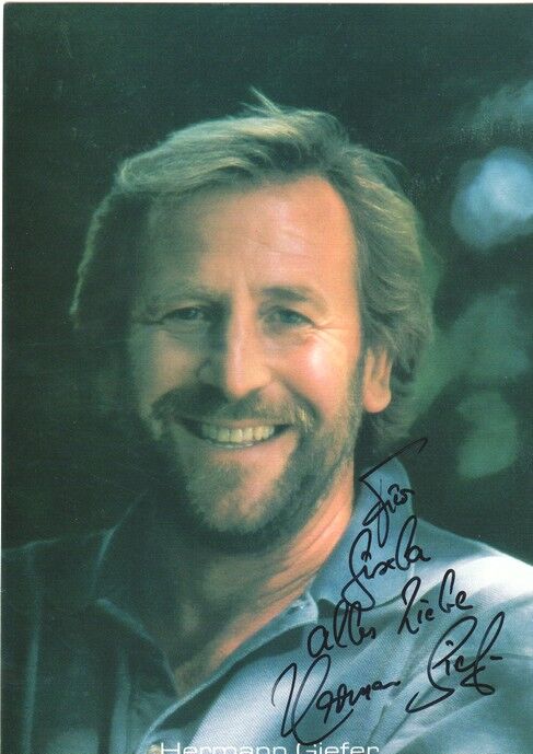 Autogramm Schauspieler | Hermann GIEFER | 1990er (Portrait Color ZBF)