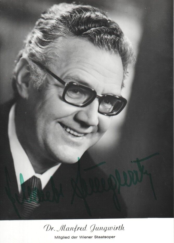 Autogramm Klassik | Manfred JUNGWIRTH | 1970er (Portrait SW) Simonis 1