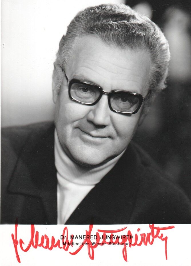 Autogramm Klassik | Manfred JUNGWIRTH | 1970er (Portrait SW) Simonis 2