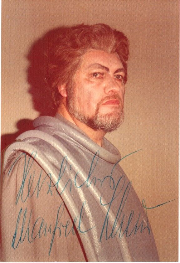 Autogramm Klassik | Manfred SCHENK | 1970er Foto (Rollenbild Color) Parsifal