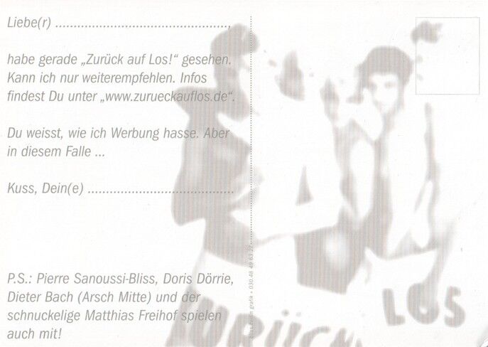Filmpostkarte | ZURÜCK AUF LOS | 2000 (Cover Color)