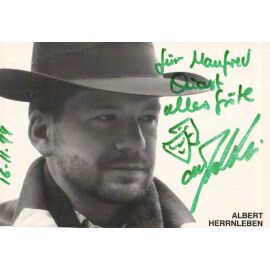 Autogramm Kabarett | Albert HERRNLEBEN | 2000er (Portrait SW Satirium)