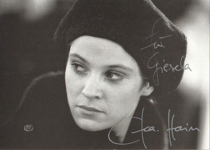 Autogramm Schauspieler | Jeanette HAIN | 1998 (Portrait SW) Falke
