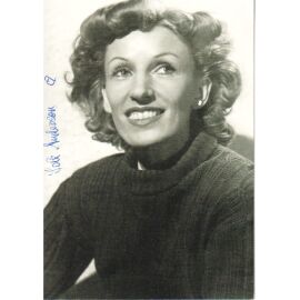 Autogramm Schlager | Lale ANDERSEN | 1950er (Portrait SW) Lili Marleen