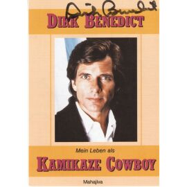 Autogramm Film (USA) | Dirk BENEDICT | 1991 (Portrait Color) "Kamikaze Cowboy"