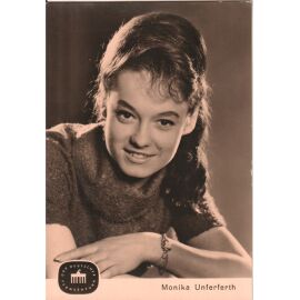 Filmpostkarte | Monika UNFERFERTH | 1960er (Portrait SW VEB)
