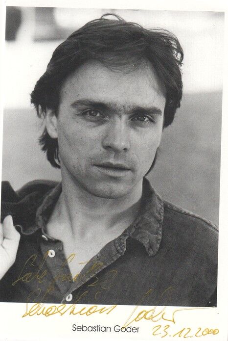 Autogramm Schauspieler | Sebastian GODER | 1990er (Portrait SW)