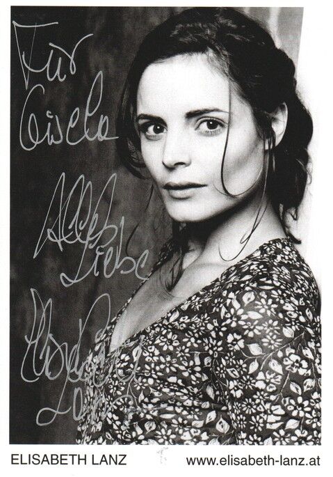 Autogramm Schauspieler | Elisabeth LANZ | 2000er (Portrait SW)