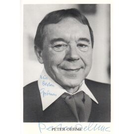 Autogramm Schauspieler | Peter OEHME | 1980er (Portrait SW)