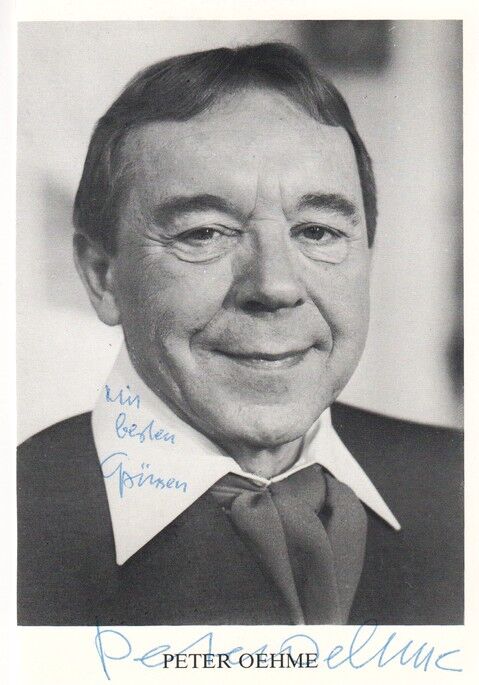 Autogramm Schauspieler | Peter OEHME | 1980er (Portrait SW)
