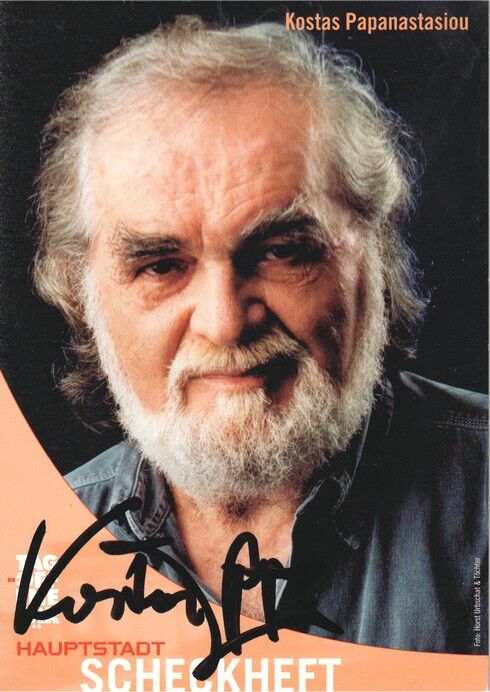 Autogramm Schauspieler | Kostas PAPANASTASIOU | 2000er (Portrait Color) Scheckheft