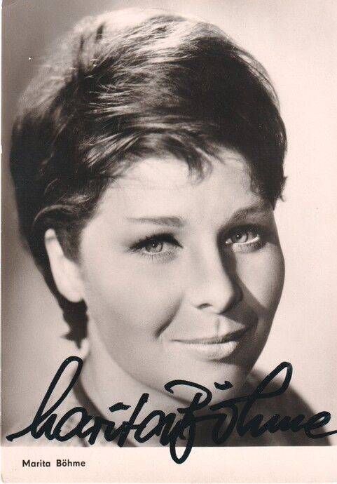 Autogramm Schauspieler | Marita BÖHME | 1970er (Portrait SW DDR)