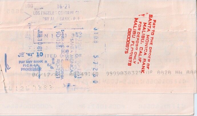Autogramm Film (USA | Carol LYNLEY | 1974 (Scheck City Bank)
