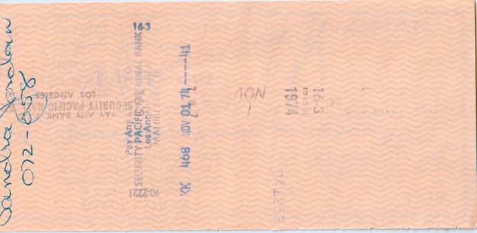 Autogramm Film (USA | Bruce DERN | 1981 (Scheck City Bank)
