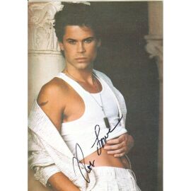 Autogramm Film (USA) | Rob LOWE | 1990er (Portrait Color) Erving