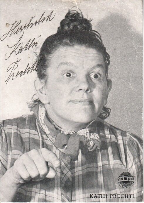 Autogramm Schauspieler | Kathi PRECHTL | 1960er (Portrait SW) Tempo