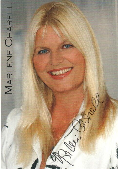 Autogramm Schlager | Marlene CHARELL | 2000er (Portrait Color) Riese