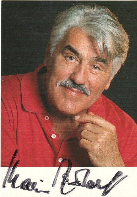 Autogramm Schauspieler | Mario ADORF | 1990er (Portrait Color Rüdel) Winkler