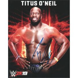 Autogramm Wrestling | Titus O´NEIL | 2019 Foto (Portrait Color XL)