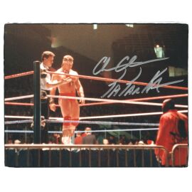 Autogramm Wrestling | TATANKA | 1990er Foto (Kampfszene Color XL) 2