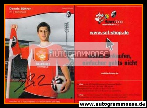 Autogramm Fussball | SC Freiburg | 2005 | Dennis BÜHRER