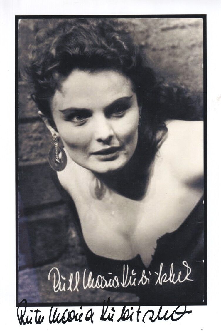 Autogramm Schauspieler | Ruth Maria KUBITSCHEK | 1960er (Portrait SW XL) DEFA