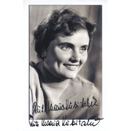 Autogramm Schauspieler | Ruth Maria KUBITSCHEK | 1960er (Portrait SW XL)