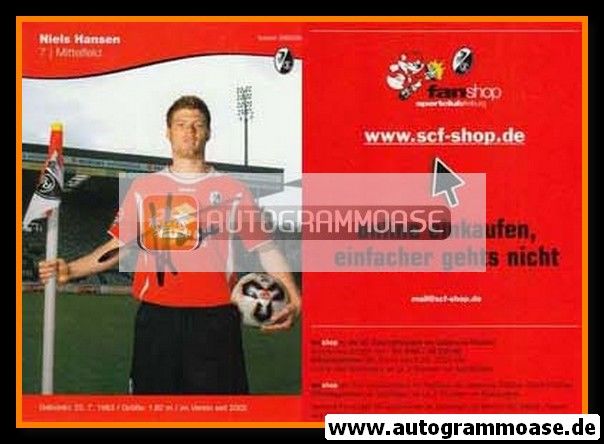 Autogramm Fussball | SC Freiburg | 2005 | Niels HANSEN