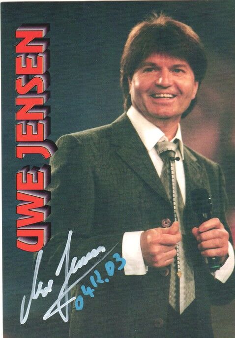 Autogramm Schlager | Uwe JENSEN | 2002 "Himmel Muss Warten" (Portrait Color)