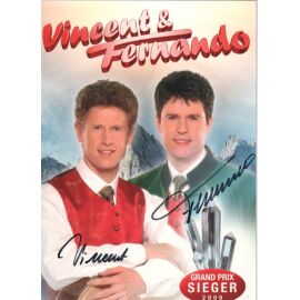 Autogramme Volksmusik | VINCENT & FERNANDO | 2009 "Engel Von Marienberg" (Portrait Color VM)