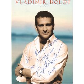 Autogramm Schlager | Vladimir BOLDT | 2009 "Du Bist Nie Allein" (Portrait Color Koch)