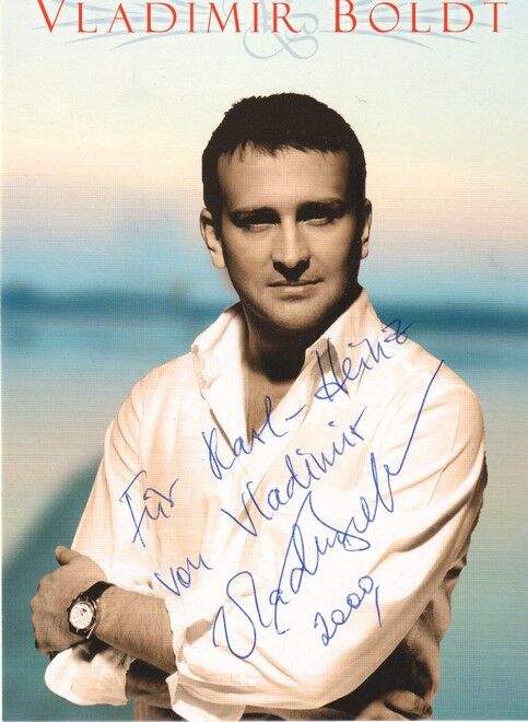 Autogramm Schlager | Vladimir BOLDT | 2009 "Du Bist Nie Allein" (Portrait Color Koch)