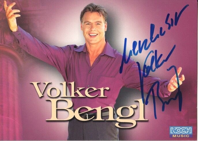 Autogramm Klassik | Volker BENGL | 2001 "Leb Deine Träume" (Portrait Color Koch)