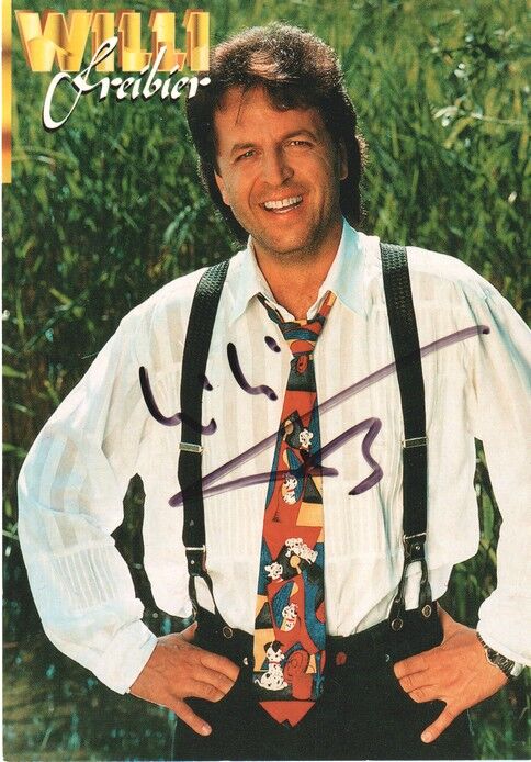Autogramm Schlager | Willi FREIBIER | 1998 "Lieber Gott" (Portrait Color)